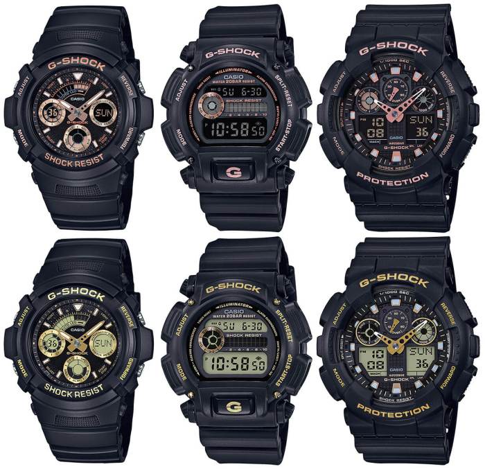 G-Shock Black and Rose Gold A Bold Style Statement